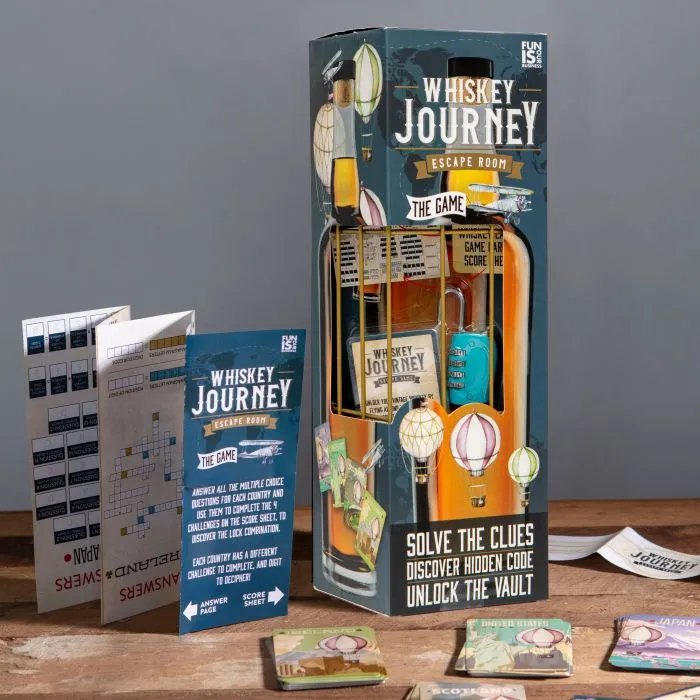 イギリス発の「ウイスキー・ジャーニー・エスケープルーム・ゲーム」の画像