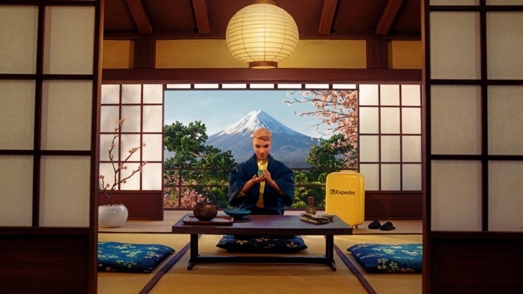 ExpediaとMattelによる、ケンが主役を務めるスーパーボウルLX向け広告「Going Places with Ken」の画像。
