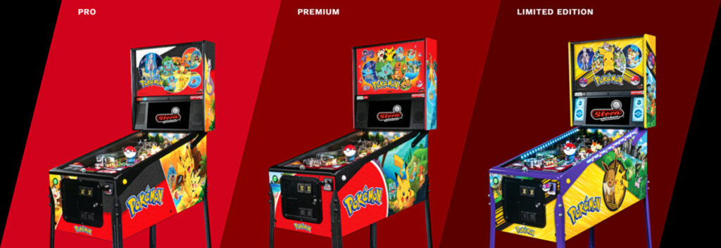 Stern Pinballが株式会社ポケモンと共同で発表した、ポケモン初の本格アーケード向けピンボール機「Pokémon by Stern Pinball」の画像。