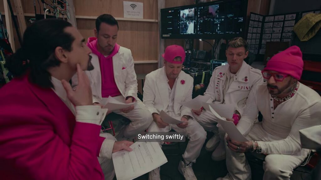 2026年のスーパーボウル60で公開される、バックストリート・ボーイズを起用したT-Mobileの最新CM「Tell Me Why（T-Mobile’s Version）」の画像。