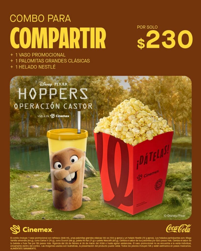 ディズニー&ピクサー最新作『私がビーバーになる時』の公開を前に、世界中の映画館が展開する様々なグッズの画像。