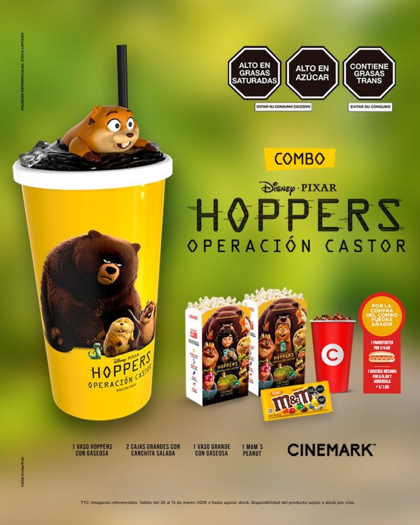 ディズニー&ピクサー最新作『私がビーバーになる時』の公開を前に、世界中の映画館が展開する様々なグッズの画像。