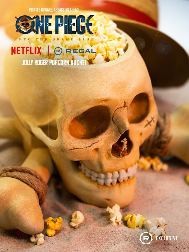Regal Cinemas と Netflix がコラボし、実写ドラマ ONE PIECE シーズン2のイベント上映「One Piece: Into the Grand Line Fan Event」を記念して無料公開した、自宅で3Dプリントできる限定ポップコーンバケットのデータの画像。