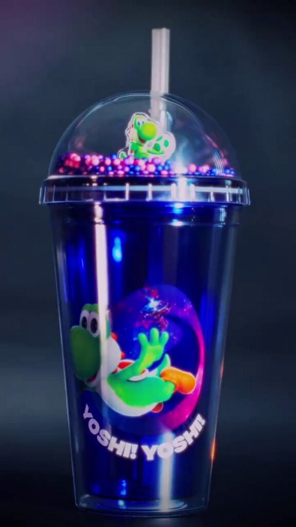 映画『ザ・スーパーマリオギャラクシー・ムービー』の公開に合わせて、ペルーの映画館チェーンCinemark Peruが展開する劇場コレクタブルの画像。