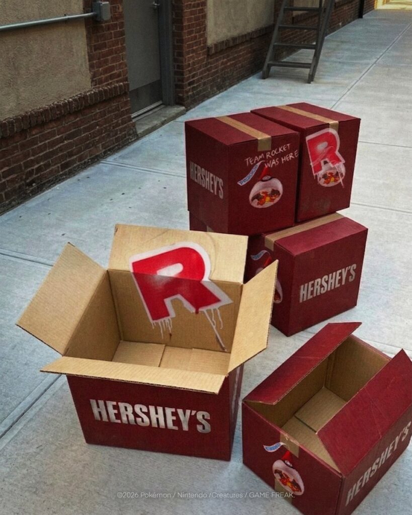 アメリカの定番チョコレート「HERSHEY'S KISSES」が、ポケモン30周年を記念して再び展開する2026年版の限定コレクションの画像。