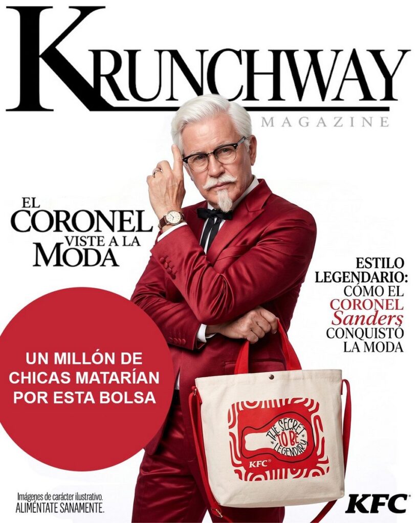 KFCメキシコがInstagramに投稿した、『プラダを着た悪魔２』と『Michael／マイケル』を完璧にオマージュしたそのクリエイティブの画像。