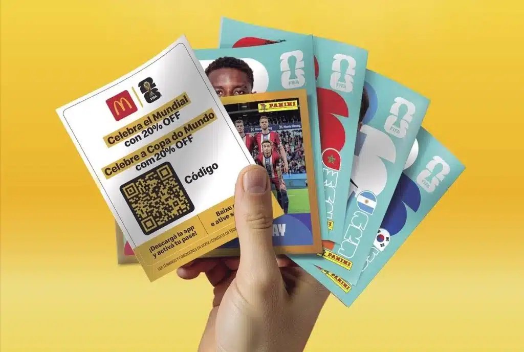 ブラジルのマクドナルドが2026 FIFAワールドカップに合わせて展開するキャンペーン「Seleções do Méqui」の画像。
