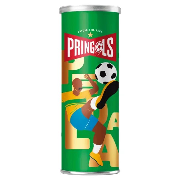 2026年ワールドカップに向けて「PRINGOLS」として登場した、3種の限定プリングルズの画像。