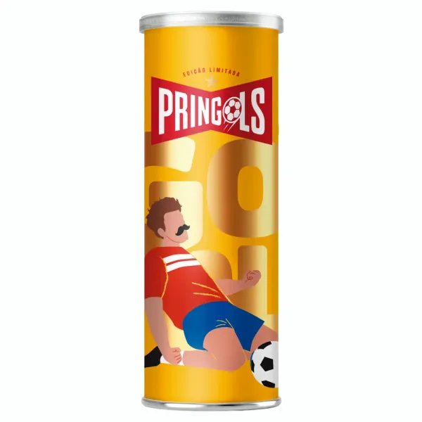 2026年ワールドカップに向けて「PRINGOLS」として登場した、3種の限定プリングルズの画像。