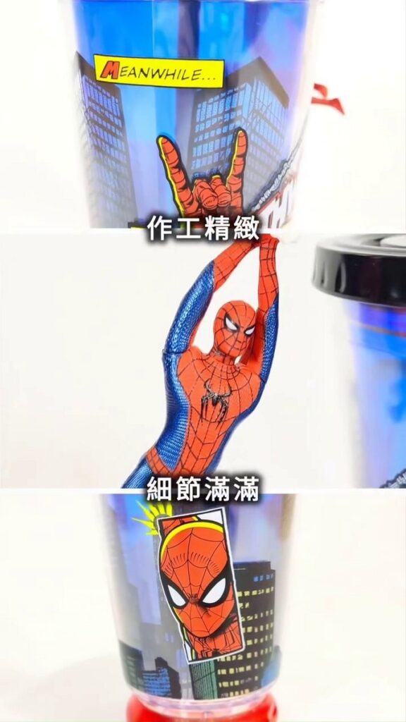 映画『スパイダーマン:ブランド・ニュー・デイ』の公開にあわせ、台湾の秀泰影城と香港の英皇戲院が発表した限定ポップコーンバケットやダブルウォールカップの画像。