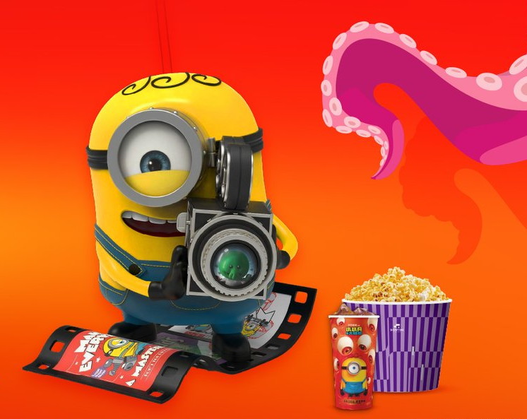 映画『ミニオンズ&モンスターズ』の公開にあわせ、台湾の映画館チェーン 秀泰影城(SHOWTIME CINEMA) が発表した限定グッズの画像。