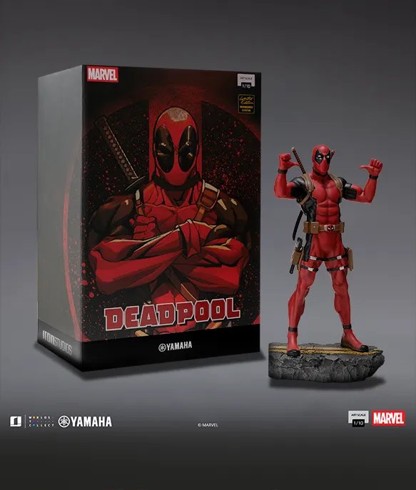 ブラジルのヤマハがMarvelとのコラボレーションにより発表した限定モデル、デッドプール仕様の「Fazer FZ15 ABS Connected」と、ウルヴァリン仕様の「XTZ 150 Crosser Z ABS」の画像。