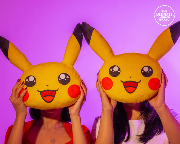 KFC シンガポールに登場した、ポケモンとのコラボキャンペーン『The Ultimate Launch by KFC』の画像。