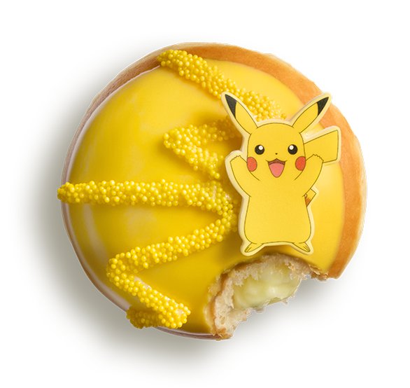 『ポケットモンスター』の30周年を記念して、クリスピー・クリーム・ドーナツに登場した限定コレクションの画像。
