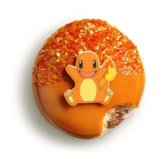 『ポケットモンスター』の30周年を記念して、クリスピー・クリーム・ドーナツに登場した限定コレクションの画像。