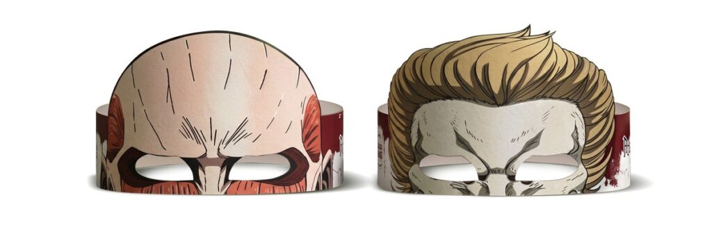 ロシアのバーガーキングがアニメ『進撃の巨人 The Final Season』とのコラボで展開する、限定メニューやオリジナルグッズの画像。