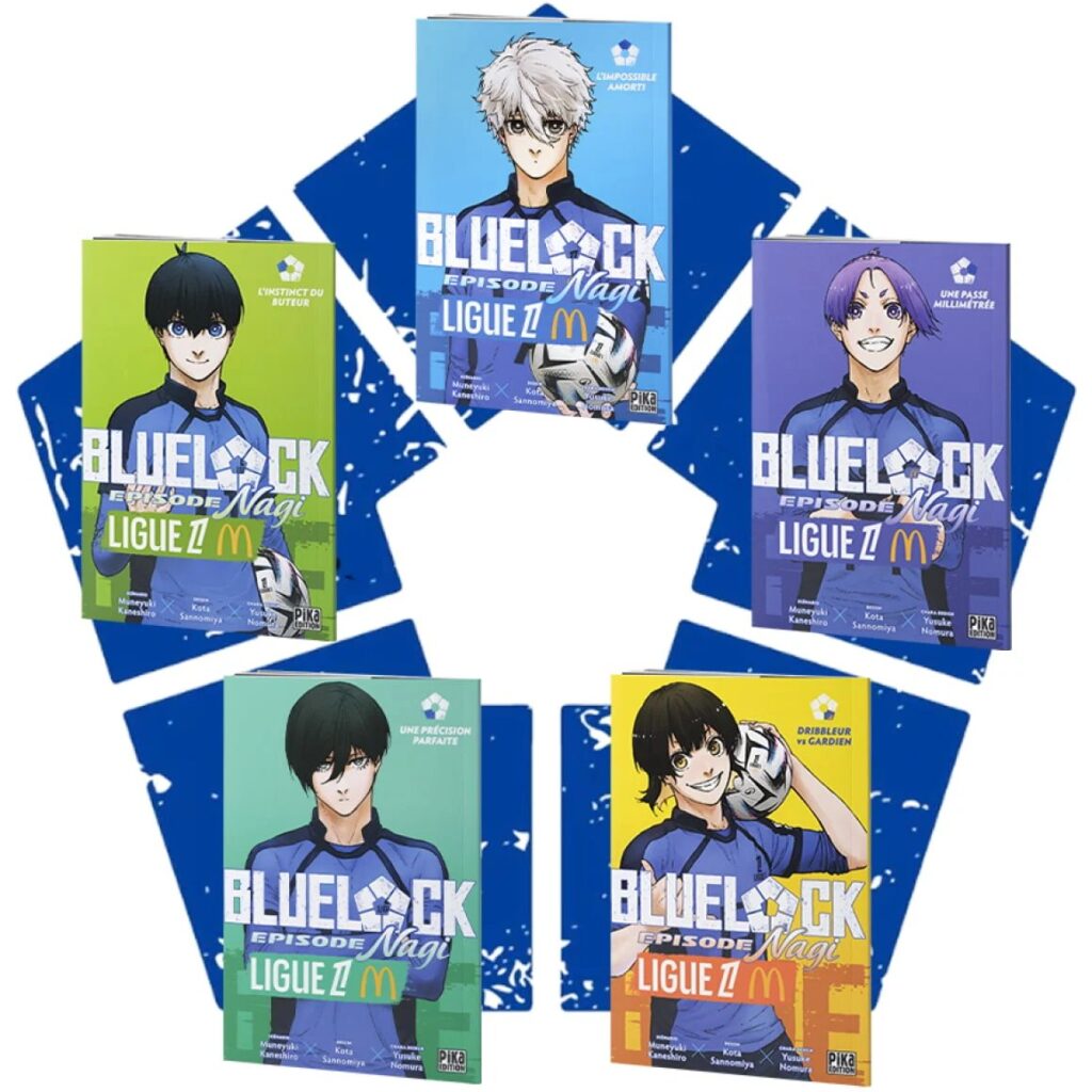 フランスのマクドナルドが『ブルーロック -EPISODE 凪-』とコラボし展開する、「BLUE LOCK Episode Nagi」キャンペーンの画像。
