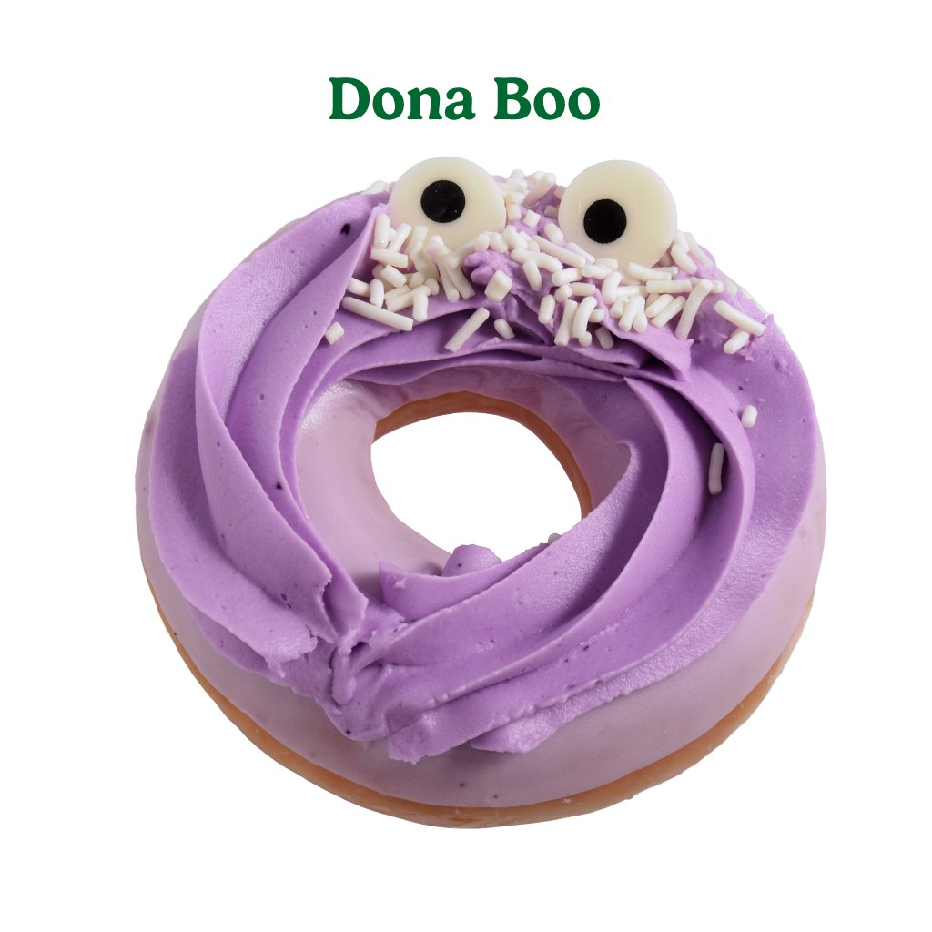メキシコのクリスピー・クリームが、『モンスターズ・インク』とコラボして展開するハロウィン限定コレクション「Deliciosamente Monstruosas」の画像。