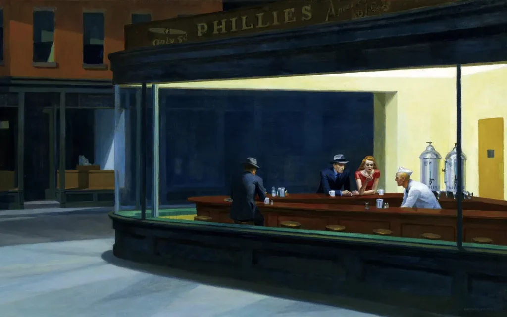 エドワード・ホッパー「Nighthawks」の画像