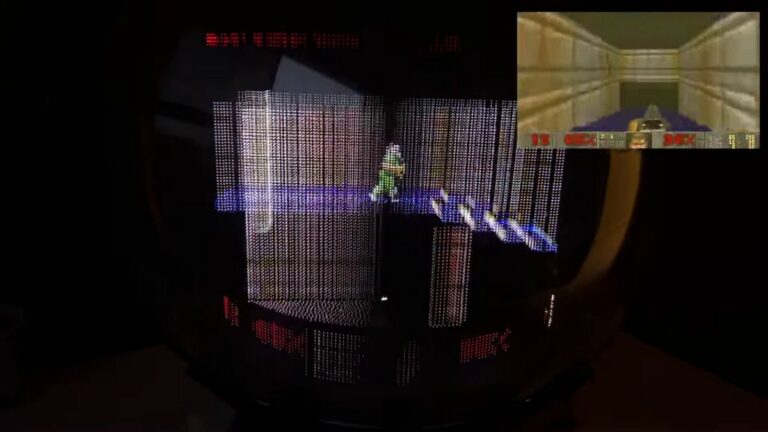 DOOMが立体的に迫る！ ボリューメトリックディスプレイで未来のゲーム体験！！ – ぽりとぴ