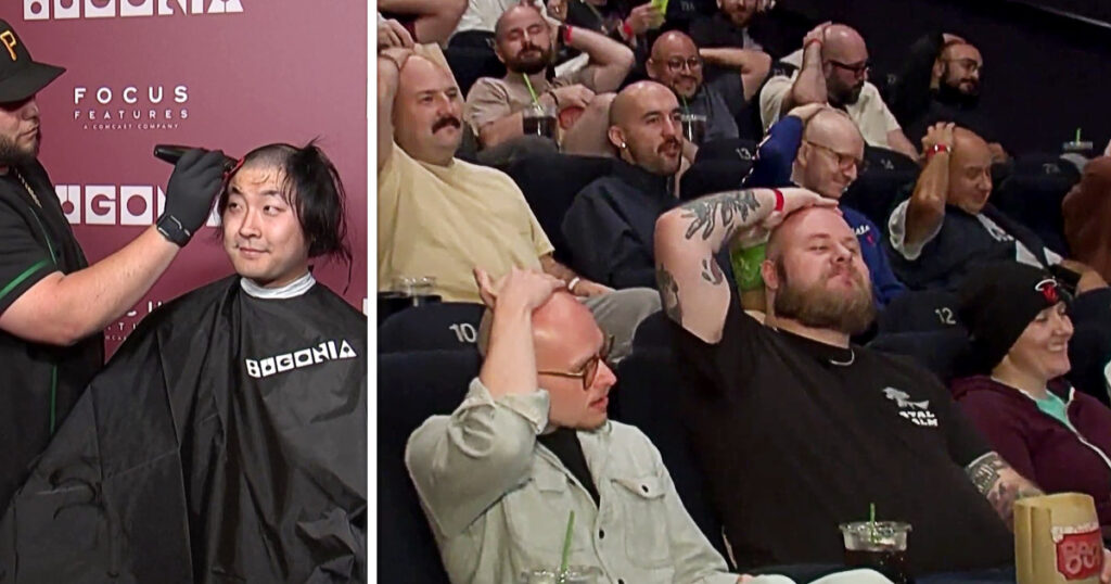 ロサンゼルスで行われた映画『バゴニア』の試写会「Free Bald Screening」の画像