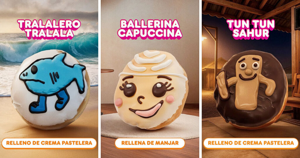 ペルーのダンキンが発表した「イタリアンブレインロット」コレクションの画像