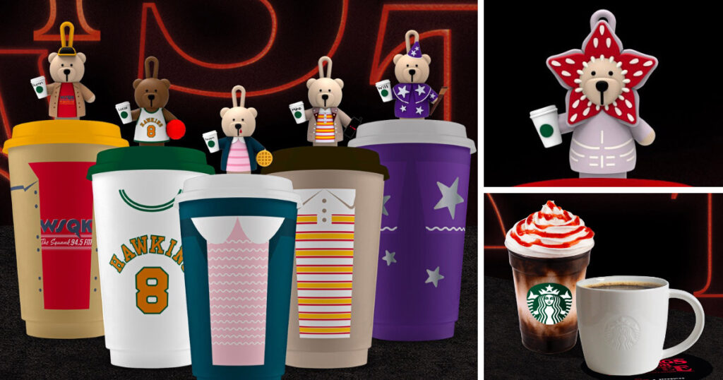 スターバックスが『ストレンジャー・シングス』最終シーズンを記念し、ラテンアメリカおよびカリブ地域の一部店舗で展開するコラボレーションの画像