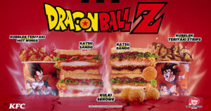 KFCポーランドが展開する、『ドラゴンボールZ』とのコラボメニューの画像