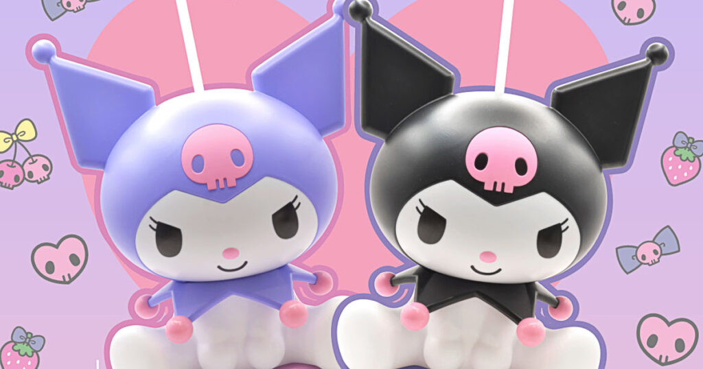 サンリオの人気キャラクタークロミの生誕20周年を記念して、GSCから登場した限定アイテム「GSC Exclusive Kuromi 3D Blow Tumbler」の画像