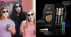 e.l.f. Cosmetics × Liquid Death による第2弾コラボ「Lip Embalm」の画像。