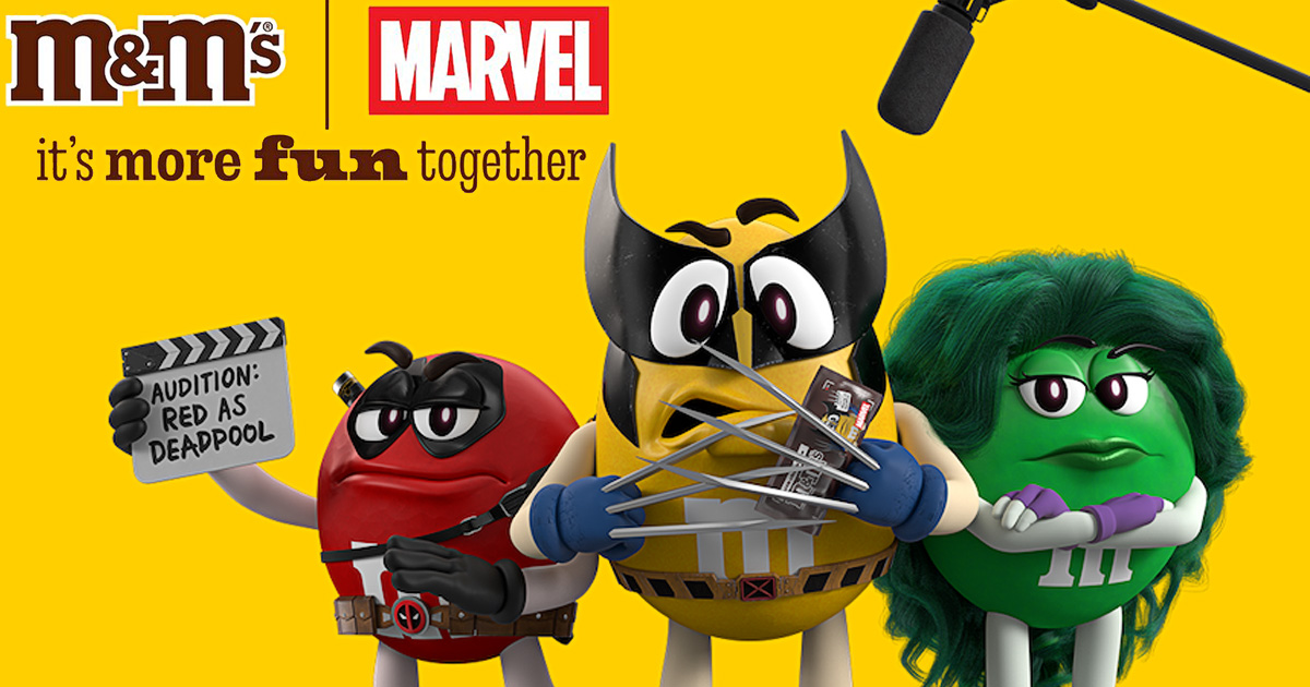 M&M’Sとマーベルによるグローバルキャンペーン “It’s More Fun Together” の画像