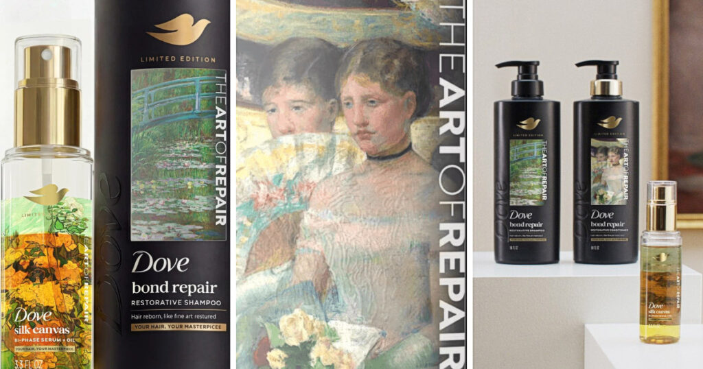 Doveがウォルマート限定で発売した、新コレクション「The Art of Repair」の画像。