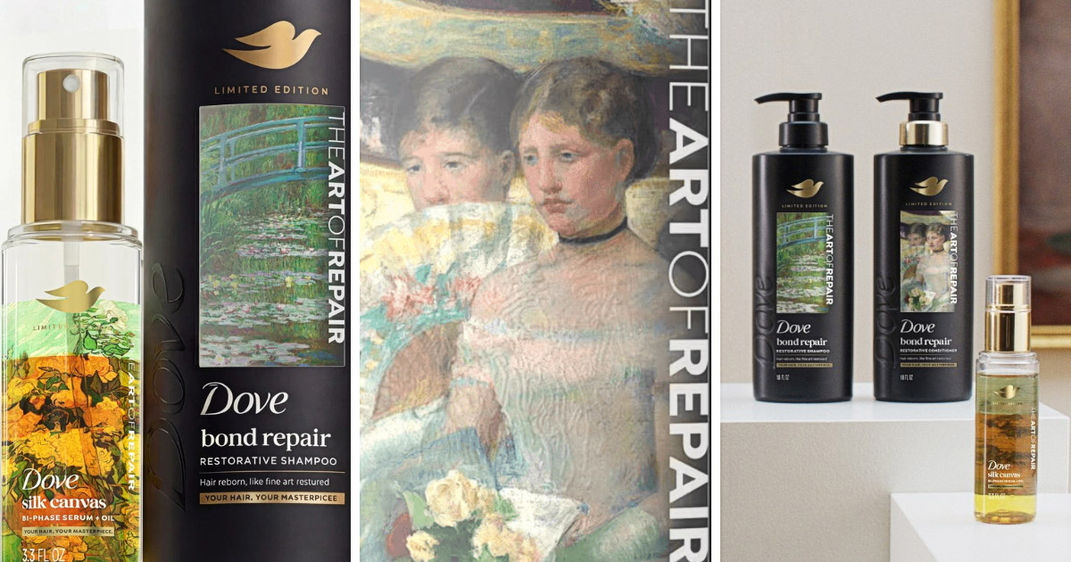 Doveがウォルマート限定で発売した、新コレクション「The Art of Repair」の画像。