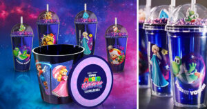 映画『ザ・スーパーマリオギャラクシー・ムービー』の公開に合わせて、ペルーの映画館チェーンCinemark Peruが展開する劇場コレクタブルの画像。