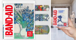 バンドエイドとメトロポリタン美術館がコラボし発表した、名画をデザインに取り入れた限定絆創膏コレクションの画像。