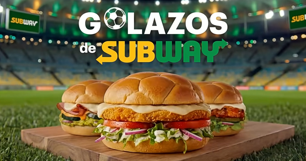 メキシコのサブウェイが展開する、2026年FIFAワールドカップにあわせた期間限定キャンペーン「GOLAZOS de Subway」の画像。