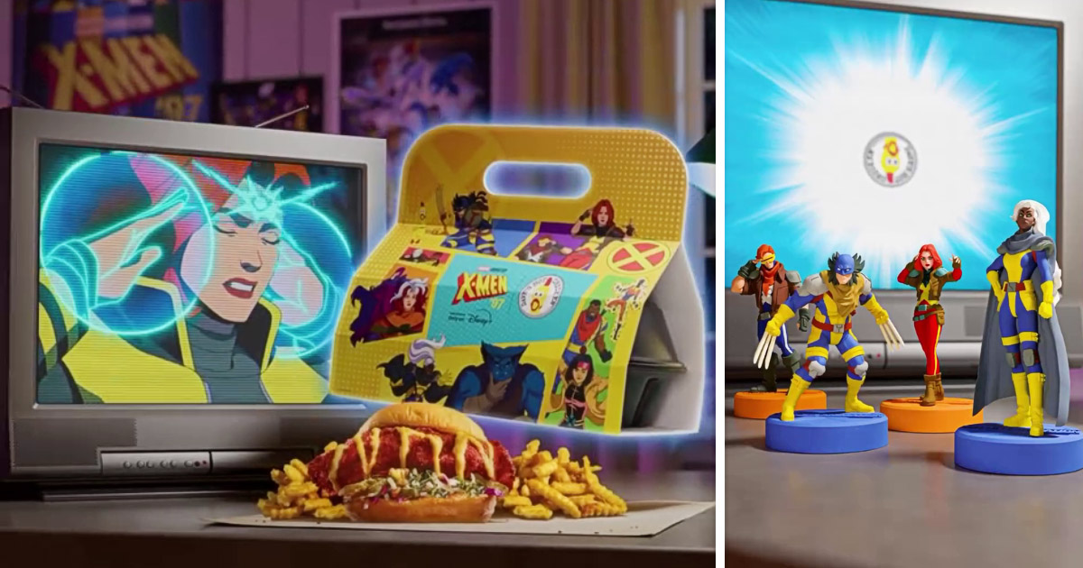 アメリカの人気チキンチェーン「Dave’s Hot Chicken」が展開する、『X-Men ’97』シーズン2とコラボした期間限定メニュー「X-Meal」の画像。