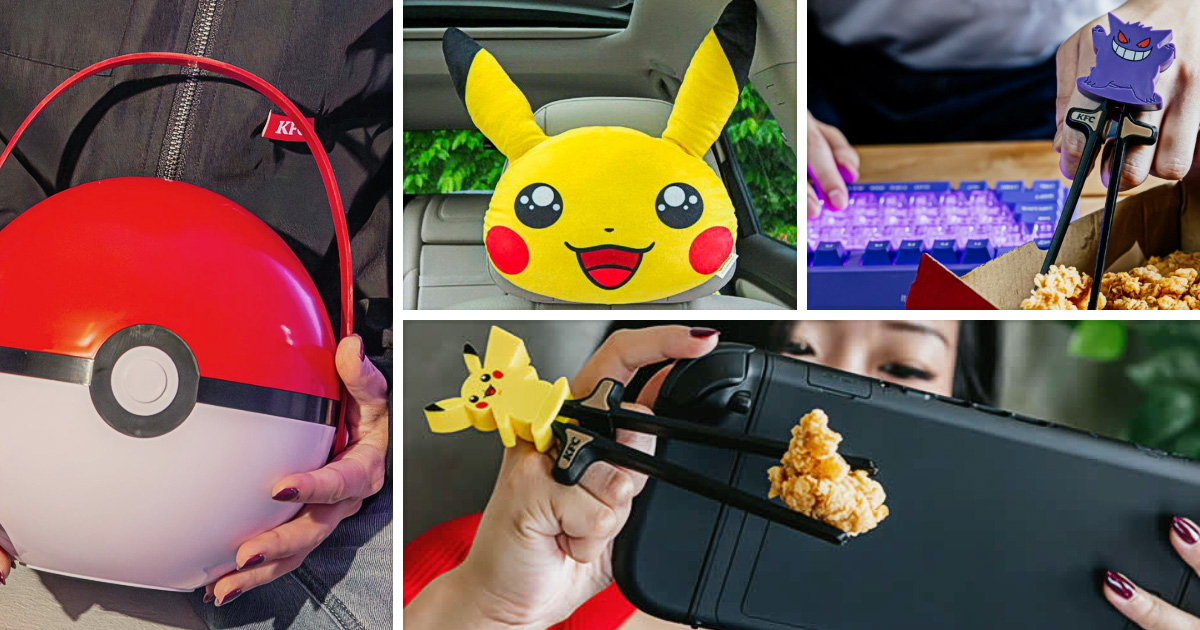 KFC シンガポールに登場した、ポケモンとのコラボキャンペーン『The Ultimate Launch by KFC』の画像。